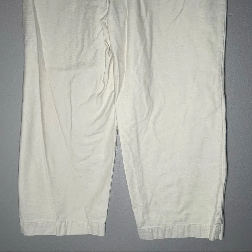 J. Crew Neutral Twill Paperbag Wide Leg Pants women’s size large 14